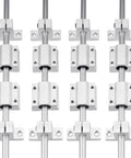 20 Pieces Pack 500mm 8mm Diameter Linear Motion Rod Shaft Guide Set with Eight SCS8UU Slide Blocks and SK8 Supports