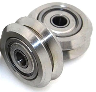 Linear Motion Guide Way 10x24.5x5.6mm V Groove Steel Track Roller Bearing - VXB Ball Bearings