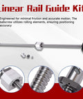 HGR20 Linear Motion Kit with 2pcs 1000mm Rails and SFU1605 1000mm Ball Screw, BK12 BF12 End Supports, DSG16H Nut Housing and Coupler