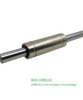 Chrome plated linear motion rod with LM8LUU, 2PCs 8mm x 300mm (.315 x 11.81 inches) Case Hardened Chrome Plated Linear Motion Rod Shaft Guide - Metric h8 Tolerance
