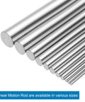 Beefy 2 Pack 5mm x 200mm Linear Motion Rod Guide Shafts For 3D Printers And CNC Machines Chrome Plated Steel High Precision Rail