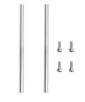 Two Pack 8mm By 350mm Linear Motion Rod Shafts With End Hollow Ends And 4mm Inner Holes Includes M4 Screws for CNC Machines