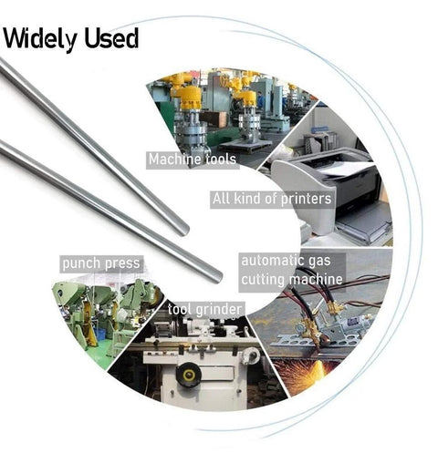 Premium 8mm x 350mm chrome plated linear motion rods set of two for CNC machines and 3D printers with machine tools and printers