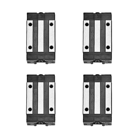 4 HGH20CA blocks from 3 Pack CNC Linear Motion Kit with 2pcs HGR20 500mm Linear Guide Rails and RM1605 500mm Ball Screw Set