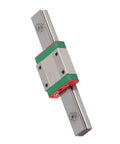 Tiny Yet Mighty Space Saving Miniature Linear Rail Guide With 12mm Width 4 Point Contact Precision Linear Motion Rail With Built In Lubrication System For Automatic And Measuring Equipment 100mm Length, shown in close-up