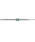 Beefy Miniature Linear Rail Guide With 12mm Width Slide Block Ball Retainer And Lubrication System 4-Point Contact Load Bearing 450mm Length