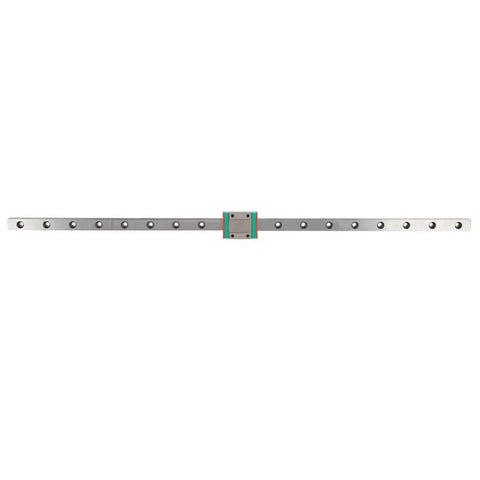 Beefy Miniature Linear Rail Guide With 12mm Width Slide Block Ball Retainer And Lubrication System 4-Point Contact Load Bearing 450mm Length