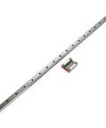 Beefy Miniature Linear Rail Guide With 12mm Width Slide Block Ball Retainer And Lubrication System 4-Point Contact Load Bearing 450mm
