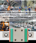 Compact Linear Rail Guide With Oil Lubrication System for Precise Linear Movement in Small Automatic Equipment, 4 Pack