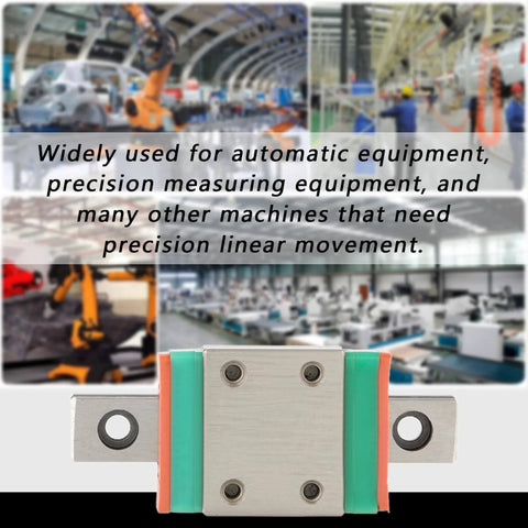 Compact Linear Rail Guide With Oil Lubrication System for Precise Linear Movement in Small Automatic Equipment, 4 Pack
