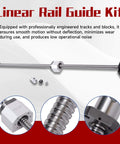 Linear rail guide kit with 2 pcs hgr20-800mm linear rail 1pcs sfu1605 ballscrew bf12/bk12 blocks for cnc diy for smooth motion