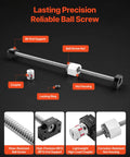HGR20 Linear Rail Kit With Two 600 Mm Rails Ball Screw Four Slide Blocks BF12 BK12 End Supports Coupling And Nut Housing image