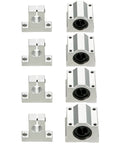 Ultra Smooth Linear Rail Kit For CNC And DIY Projects BestEquip 4 shaft supports and 4 SC20UU block bearings set