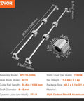 Linear Rail Slide SFC16-1000mm with SC16 slide blocks and supports, showing dimensions and materials for CNC DIY project.