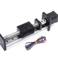 1pcs Linear Rail Guide Ballscrew SFU1605 with Square Linear Rails with NEMA17 Stepper Motor, 100mm Effective Stroke Length for DIY CNC Router Parts
