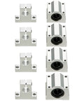 Linear Rail Slide 2PCs 20mm x 1200mm Linear Bearing Slide Set with 4Pcs Block Bearings SC20UU+4Pcs Shaft Support Linear Shaft CNC Parts Kits