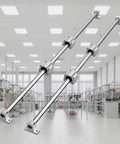 Linear Rail Slide SFC16-1000mm 2 PCS with SC16 Slide Blocks in industrial setting for CNC DIY project