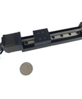 Linear Rail 100mm Linear Stage Actuator with Square Linear Rails Mini Slide Table + NEMA 11 Stepper Motor for DIY CNC Router