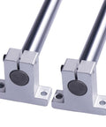 Two Pcs 20x1200mm Linear Shaft Optical Axis Kit with Four SK20 Linear Rail Supports for CNC Machines