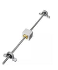 Threaded backlash vertical support screw linear shaft guide set 2mm pitch 2mm lead t8 lead screw dual optical axis with sc8uu