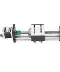 High Precision Ball Screw Linear Slide 1204 With 100mm Stroke And 12mm Diameter Shaft, CNC Assembly with stepper motor, side view