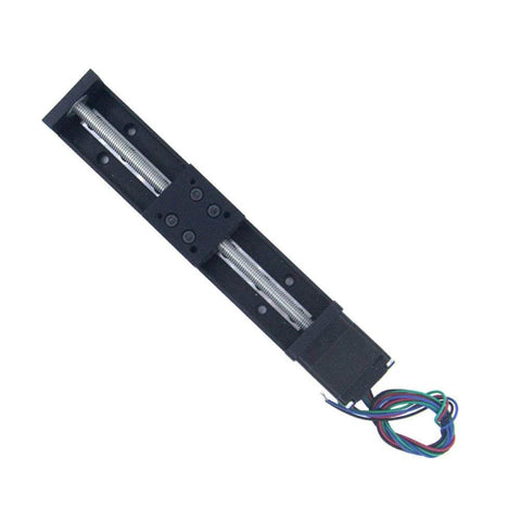 Linear Rail 100mm Linear Stage Actuator with Square Linear Rails Mini Slide Table + NEMA 11 Stepper Motor for DIY CNC Router Milling Machine