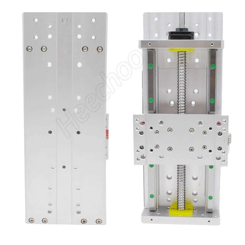 Heavy Duty Linear Stage Actuator 24Inch Ballscrew 1605 + HG15 Linear Rail Guide with Nema23 Motor Base for Z-Axis CNC front view