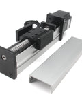 100mm Length Travel Fully Enclosed Linear Stage Actuator with Square Linear Rails Ballscrew SFU1605 with NEMA23 Stepper Motor
