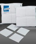 Lint Free 4x4 Wipes 1200 Pcs Cellulose Polyester Blend For Lab Pharma packs and individual wipes displayed