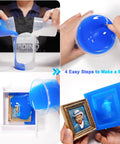 Liquid Silicone Mold Making Kit Sapphire Blue 30A For Resin Jewelry Candle Concrete Plaster Casting DIY Friendly Pro Grade High Strength Silicone Rubber 4.4 Lbs 1 To 1 By Volume Ideal For Mold Casting Self Degassing Low Viscosity For Long Working Time used in mold process