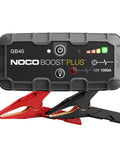 1000 Amp UltraSafe Jump Starter 12V Lithium Battery Booster Pack Portable Jump Box Power Bank and Jumper Cables shown