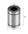 LM10UU Linear Bearings 10mm Bore 19mm Outer Diameter 29mm Length 4 Pack For CNC Machines And 3D Printers, side view with dimensions