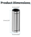 Product dimensions of ✝️ 4 pcs lm12luu linear ball bearings, 12mm id×21mm od×57mm length extra long ball bearings with double seal.