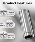 ✝️ 4 pcs lm12luu linear ball bearings, 12mm id×21mm od×57mm length extra long ball bearings with double seal, shown with features