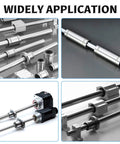 4 pcs lm12luu linear ball bearings, 12mm id×21mm od×57mm length extra long ball bearings with double seal in CNC and 3D printer setups