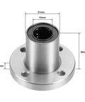 LM12UU Round Flange Linear Bearing 12mm Bore 21mm Outer Diameter 30mm Length Pack of 2 Sealed, side view with dimensions.