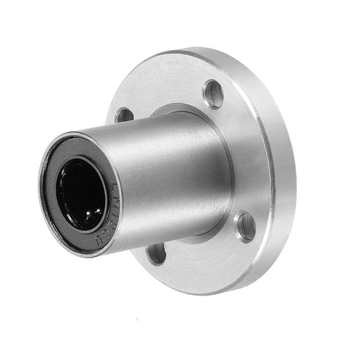 LM12UU Round Flange Linear Bearing 12mm Bore 21mm Outer Diameter 30mm Length Pack of 2 Sealed for Dust Protection
