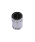 LM25UU Linear Ball Bearing 25x40x59mm for CNC axis, showing outer metal casing and bearing interior, part of 4-pack replacement for smooth install.