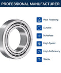 LM29749/10 Tapered Roller Bearing Cone and Cup Set, 1.5" Bore 2.5625" OD 0.71" Cup Width, Chrome Steel Taper Bearings Set, ABEC-3, front view
