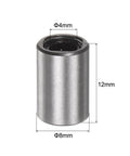 ✝️ 12pcs LM4UU Linear Ball Bearings, 4mm Bore Dia, 8mm OD, 12mm Length, single bearing close-up for CNC Machine Tool 3D Printer