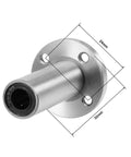 LM8UU Extra Long Round Flange Linear Ball Bearing Bushing 8mm Bore, 15mm Outer Diameter, 45mm Length, Sealed On Both Sides, Chromium Steel