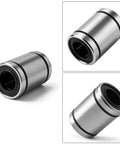 10 Pack LM8UU Linear Ball Bearings 8mm Bore Carbon Steel Double Sided Rubber Seals Nickel Plated Surface For CNC Machines And 3D Printers Linear Rail Guides