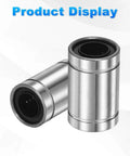 ✝️ LM8UU Linear Ball Bearings 8mm Bore Dia 15mm OD 24mm Length, 4 Pcs Linear Motion Bushing Double Side Rubber Sealed