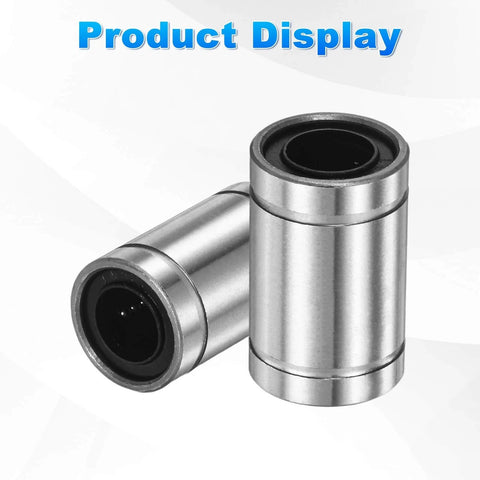 ✝️ LM8UU Linear Ball Bearings 8mm Bore Dia 15mm OD 24mm Length, 4 Pcs Linear Motion Bushing Double Side Rubber Sealed