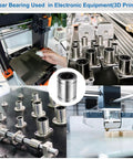 LM8UU Linear Ball Bearings 8mm Bore 15mm OD 24mm Length for CNC Machine 3D Printer 4pcs in electronic equipment setup