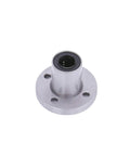 Front view of LMF10UU Round Flange Linear Motion Bearing Set Of 2 With 10x19x29mm Bore And Outer Diameter 19mm And Length 29mm