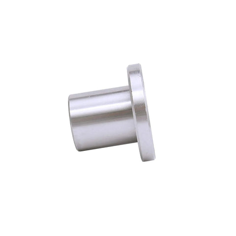 Side view of Round Flange Linear Motion Ball Bearing LMF20UU Bore 20mm. Outer diameter 32mm, length 42mm, made of bearing steel.