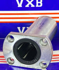 LMH30LUU 30mm Flanged Ball Bushing CNC Linear Motion Bearing 30x45x123mm on display with VXB branding.