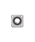 Front view of LMK16UU Square Flange Linear Ball Bearing, 16mm bore, 28mm outer diameter, designed for CNC machines and 3D printers.