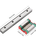 LML12B Linear Slide Block With Retainer And Lubrication System, 12mm Wide Miniature Linear Guide showing dimensions for CNC machinery